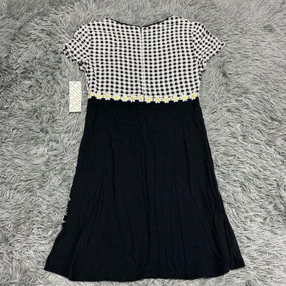 Urban Outfitters Gingham Plaid Daisy Print Dress Size Small NWT - Picture 9 of 9